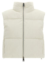 Herno White Viscose Sleeveless Jacket