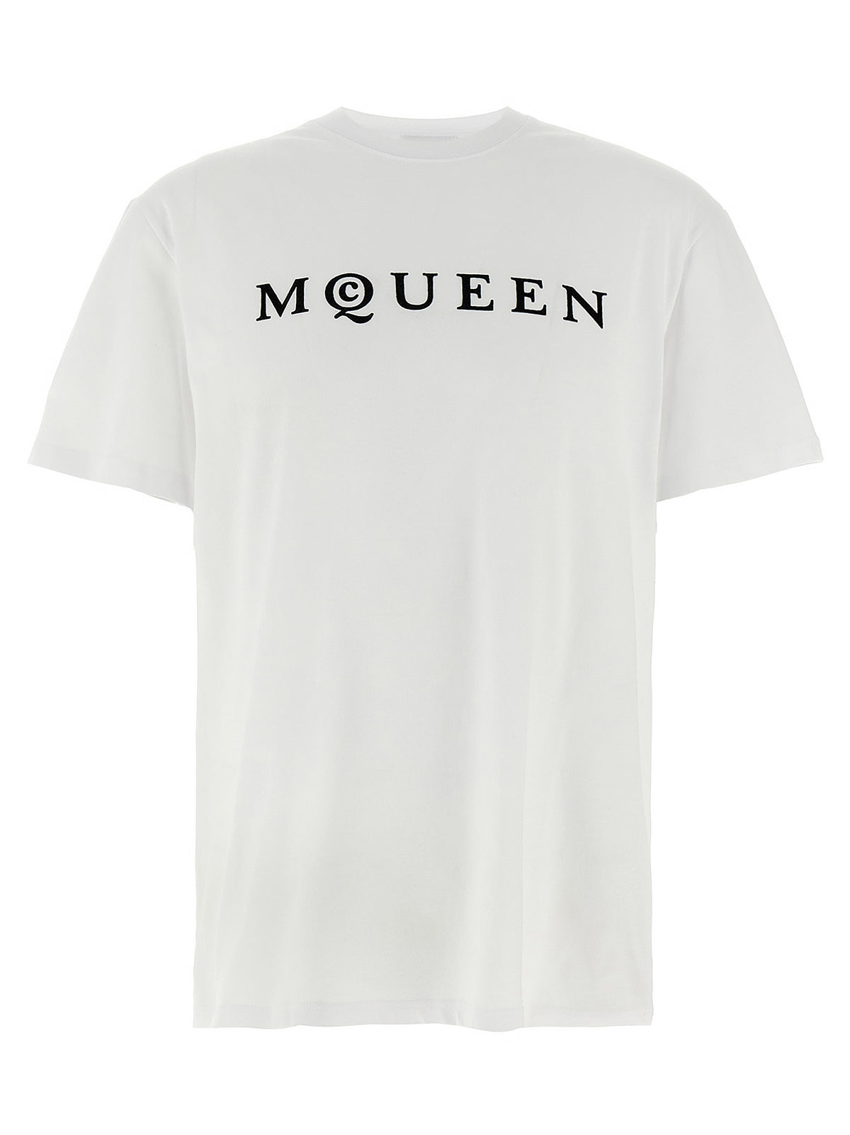 T-shirt bicolore en coton Alexander McQueen