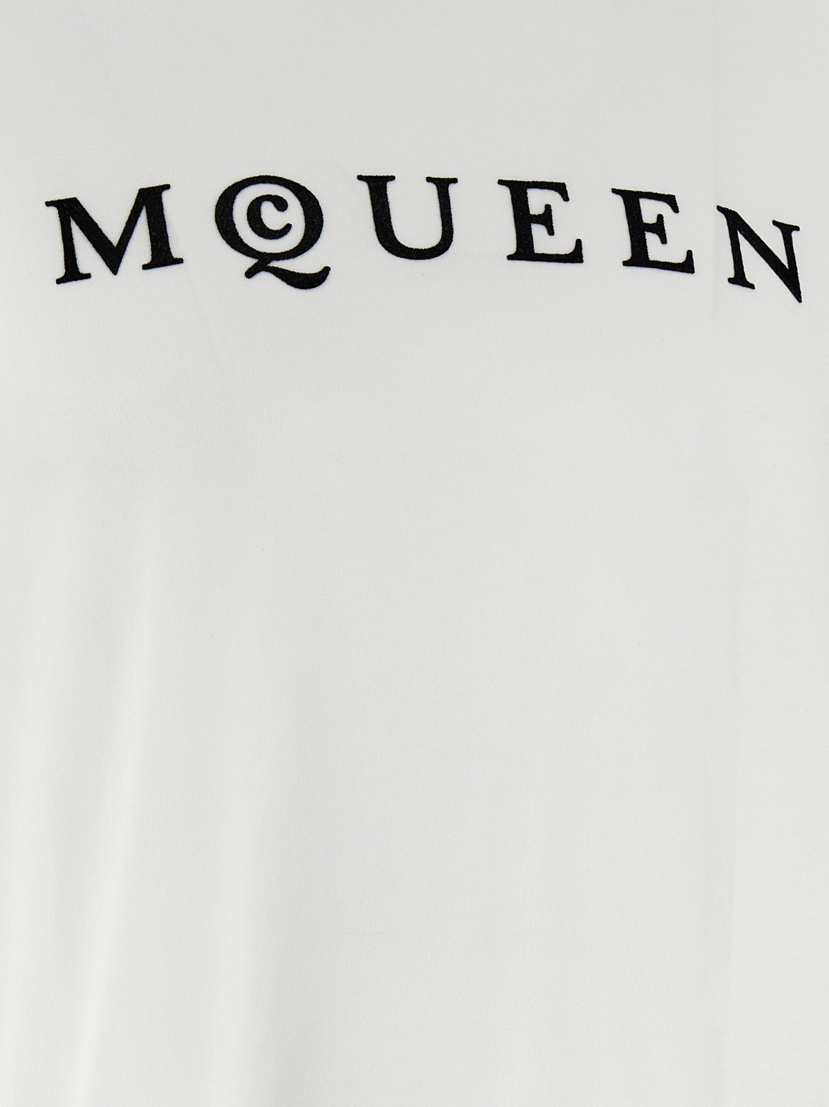 T-shirt bicolore en coton Alexander McQueen