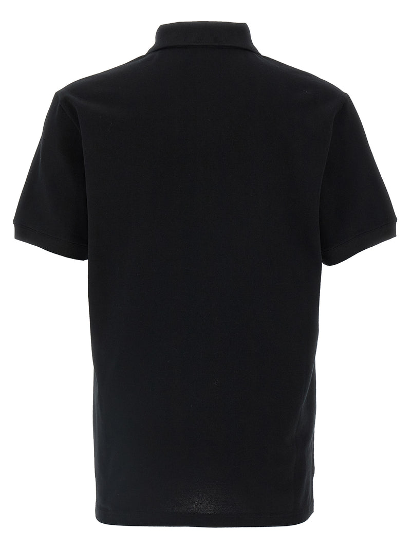 Polo bicolore en coton Alexander McQueen