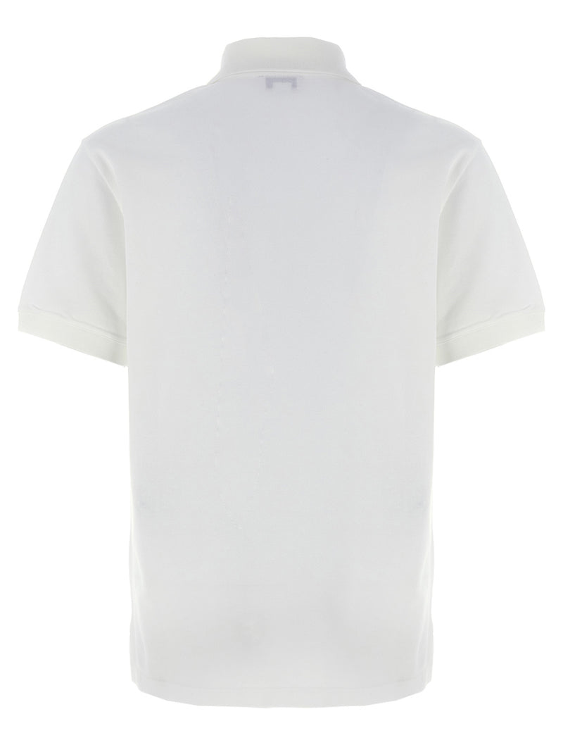 Polo bicolore en coton Alexander McQueen