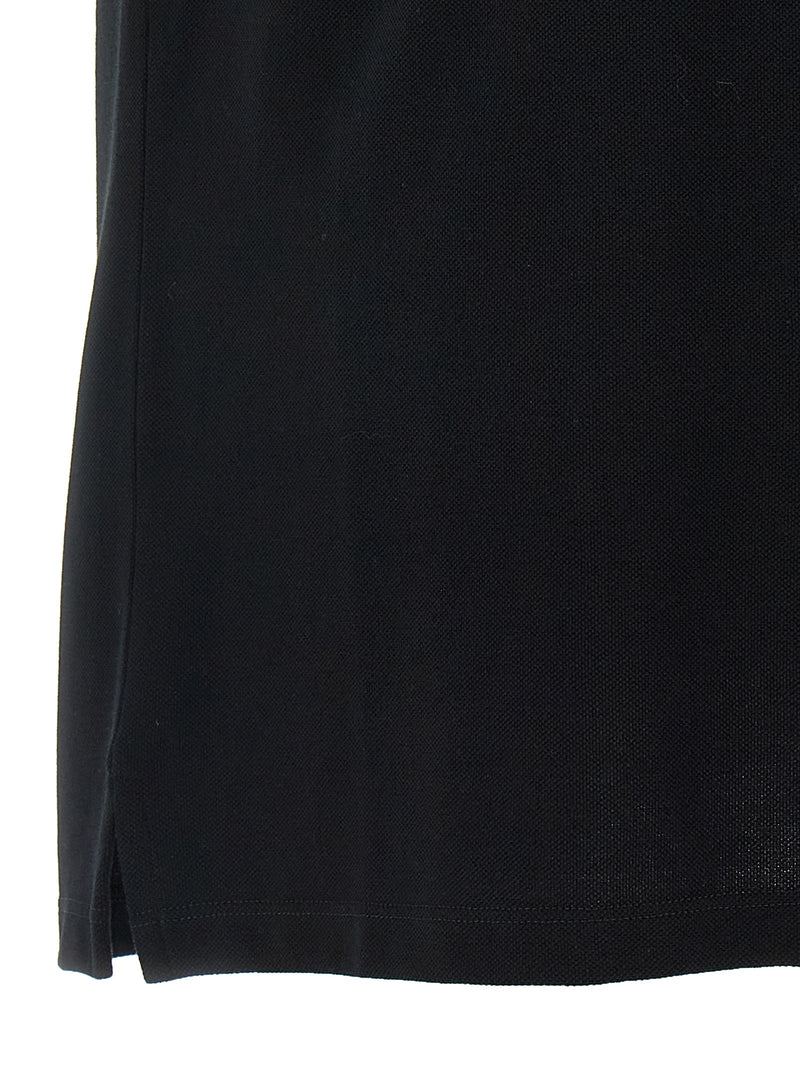 Polo bicolore en coton Alexander McQueen