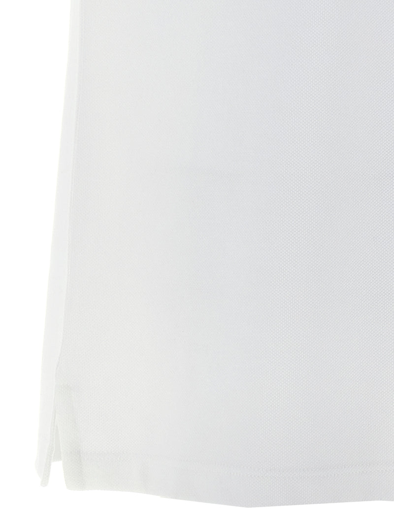 Polo bicolore en coton Alexander McQueen