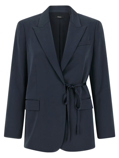 Theory Blue Polyester Blazer