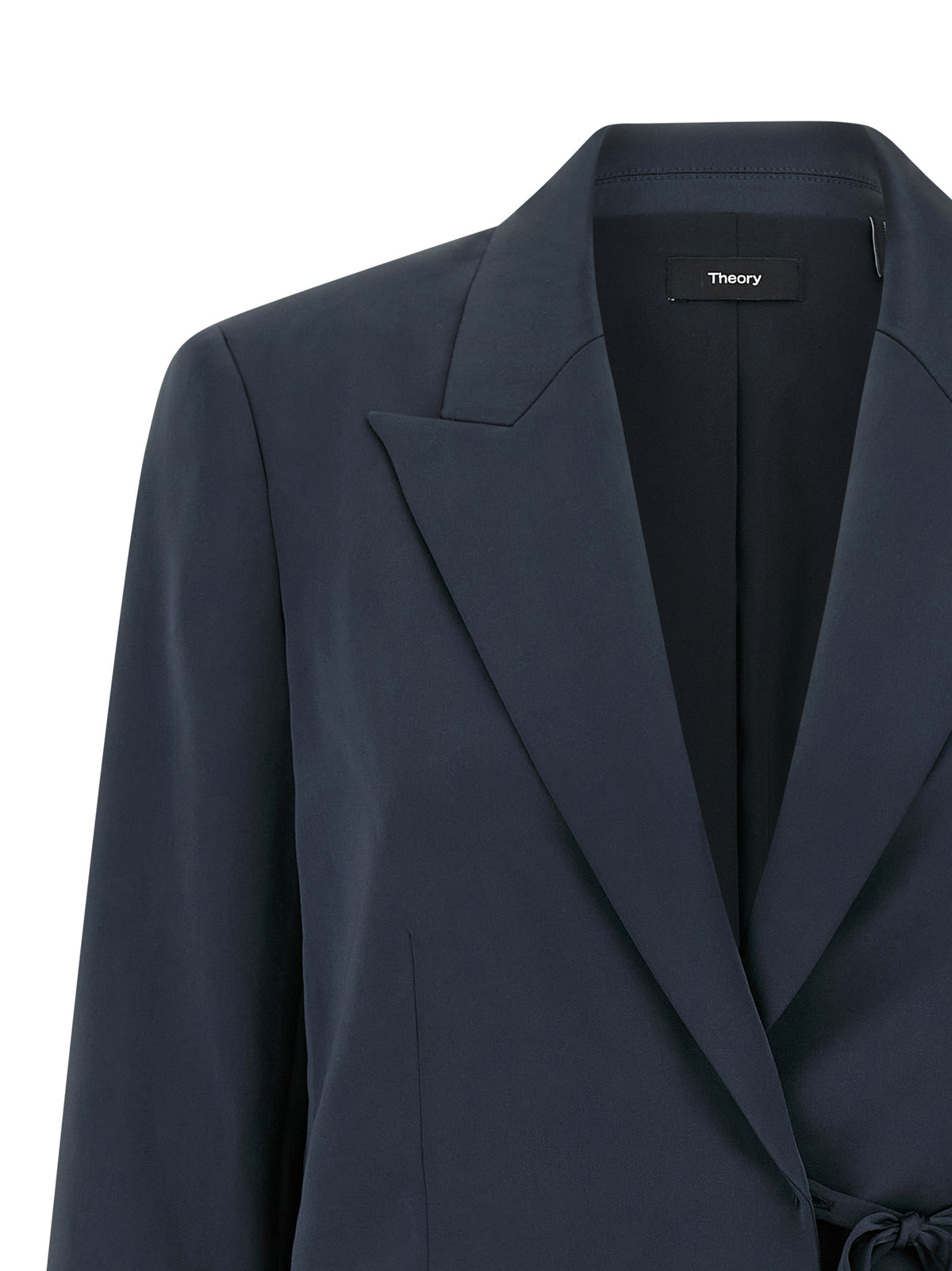 Blazer en polyester Theory bleu