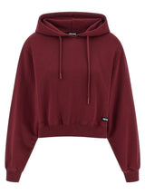 ROTATE BIRGER CHRISTENSEN Bordeaux Cotton Hoodie
