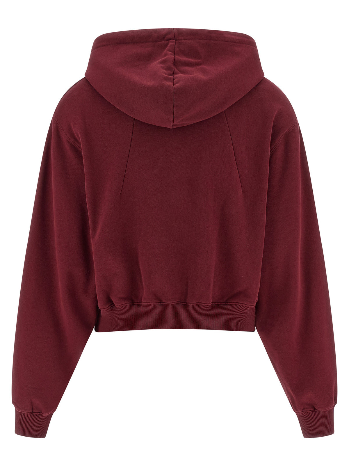 ROTATE BIRGER CHRISTENSEN Bordeaux Cotton Hoodie