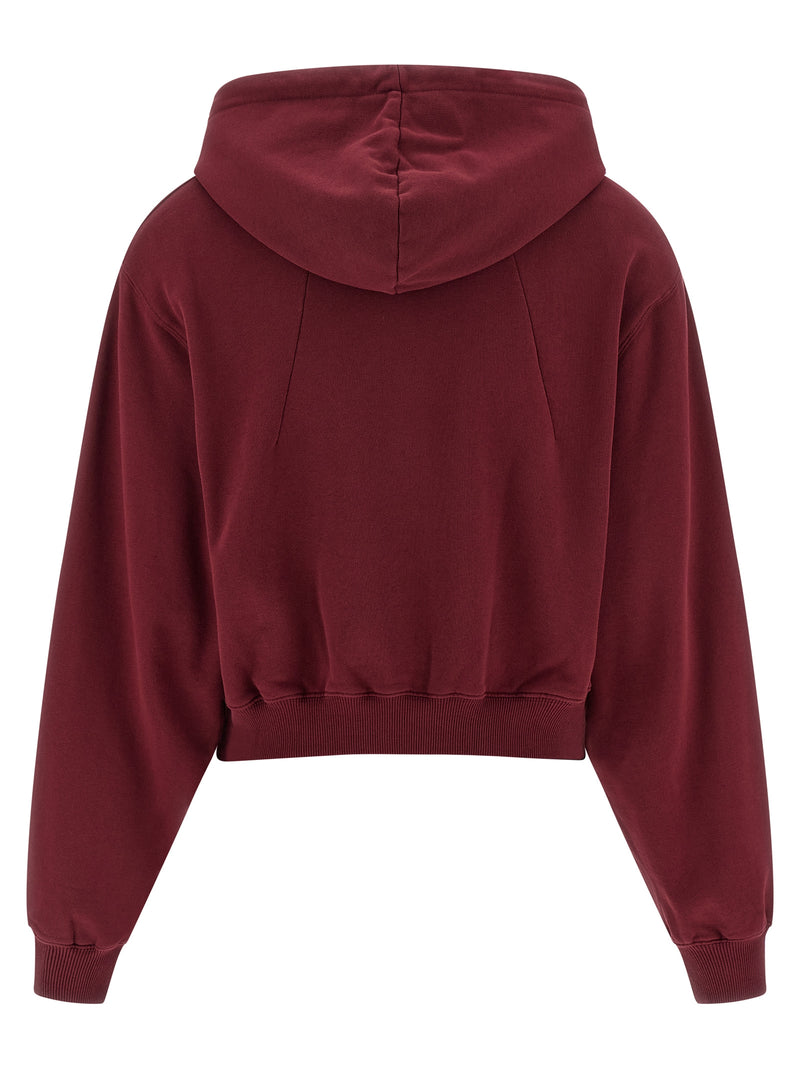 ROTATE BIRGER CHRISTENSEN Bordeaux Cotton Hoodie