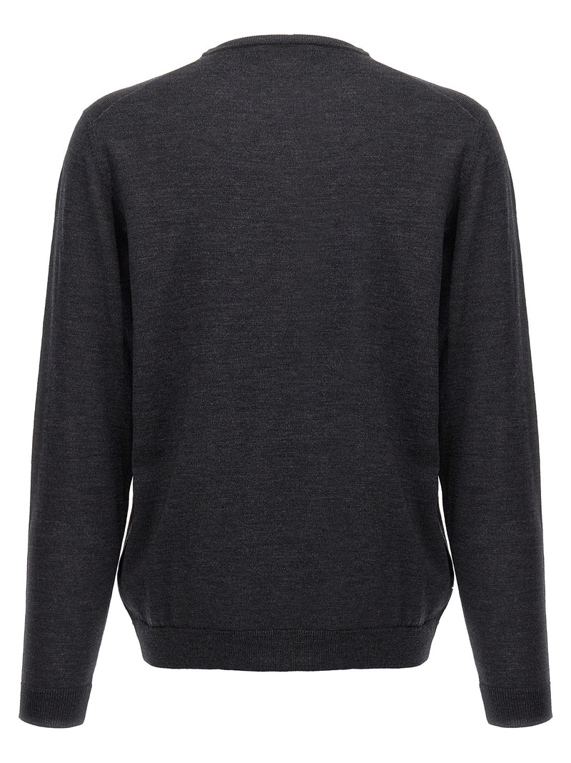 Roberto Collina Gray Merino Wool Cardigan