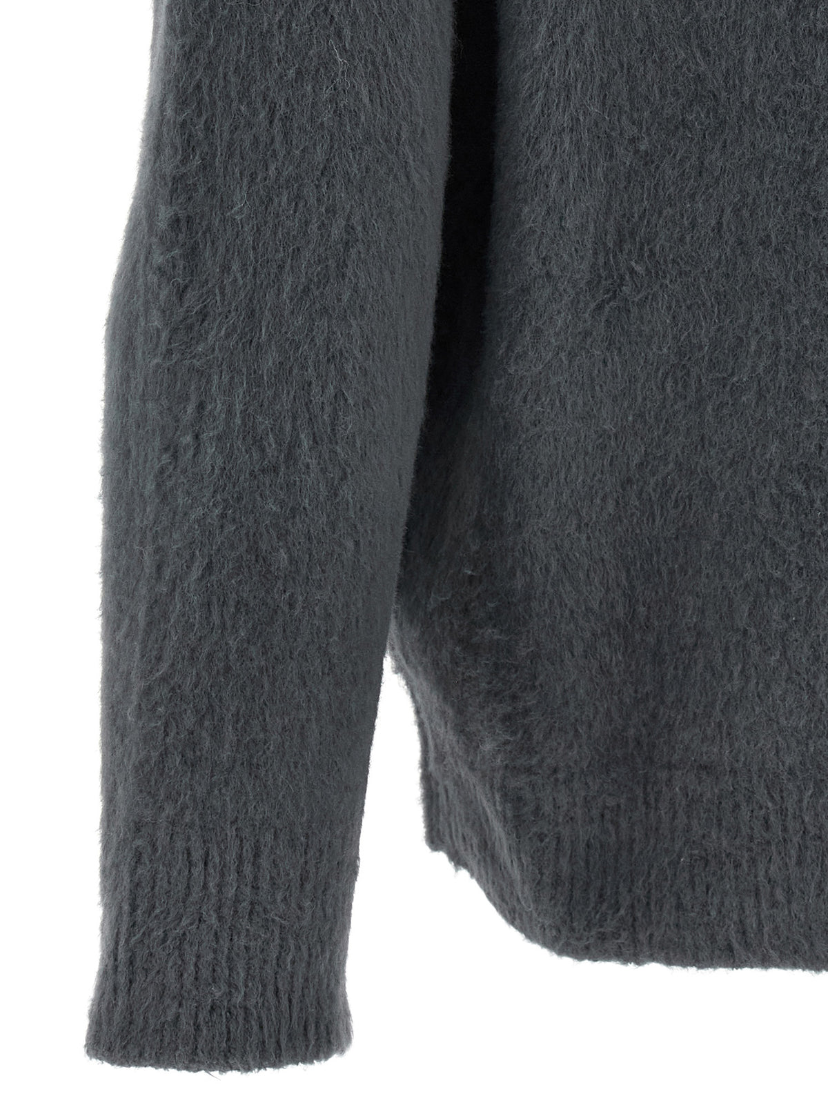 Roberto Collina Gray Cotton Cardigan