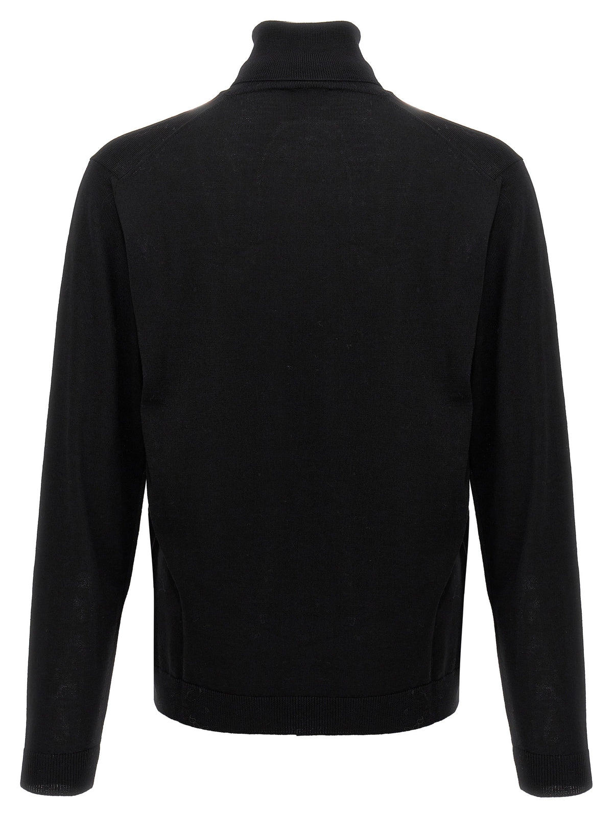 Roberto Collina Black Merino Wool Cardigan