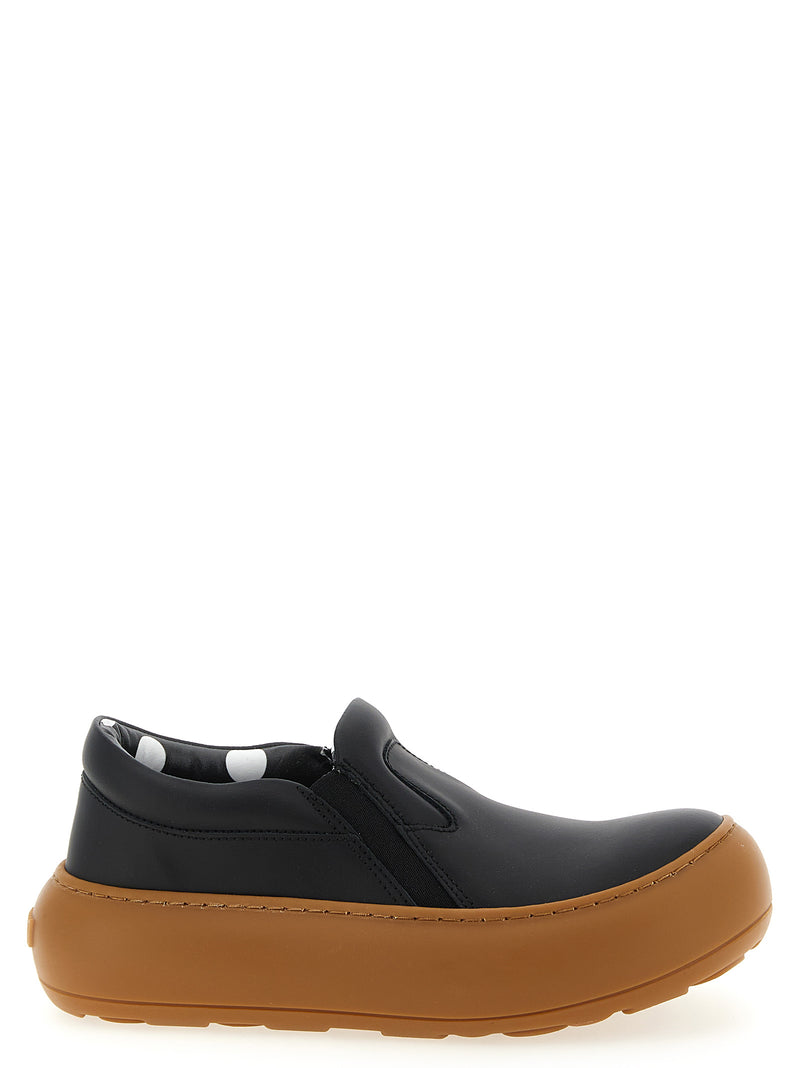 Moschino Ollie Black Leather Chunky Sneakers for Women