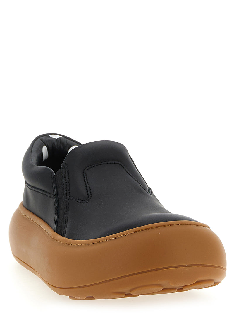 Moschino Ollie Black Leather Chunky Sneakers for Women