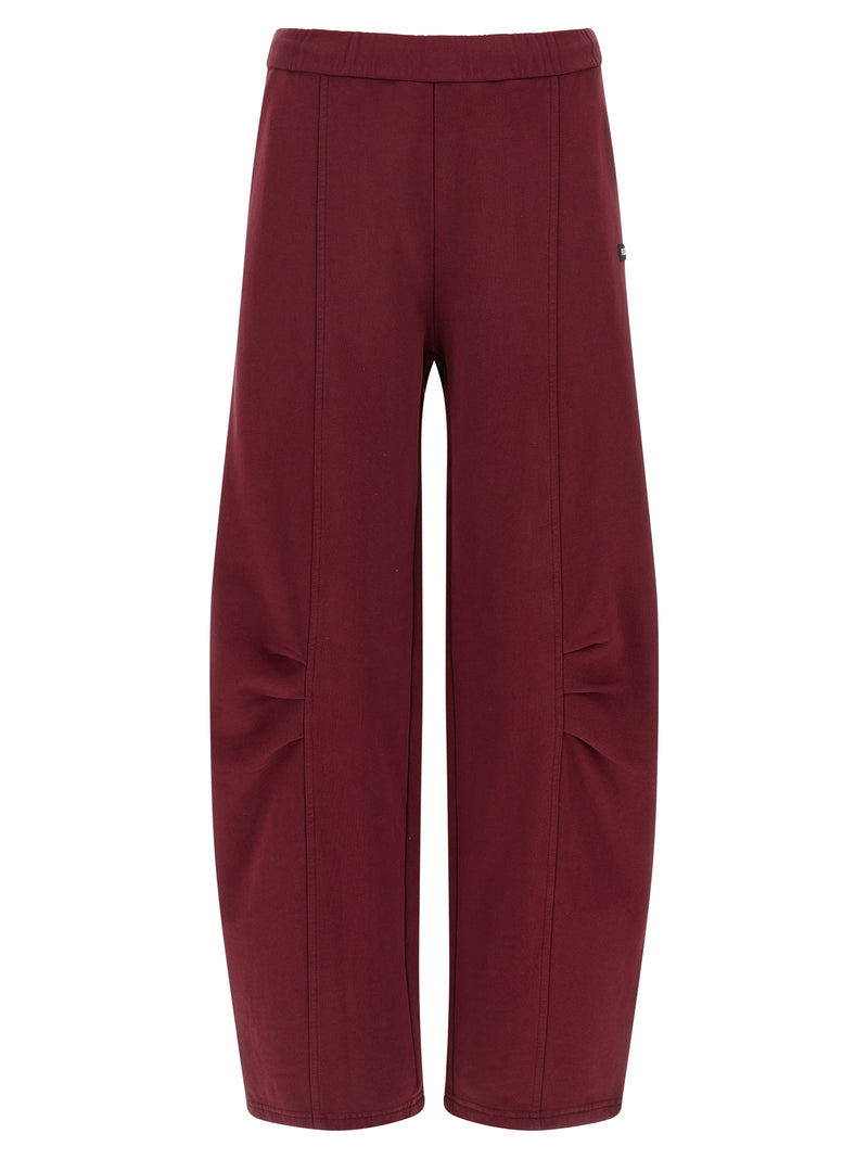 ROTATE BIRGER CHRISTENSEN Bordeaux Cotton Joggers (Workout Pants)