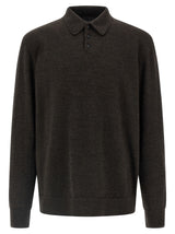 Polo en laine marron Maison Margiela