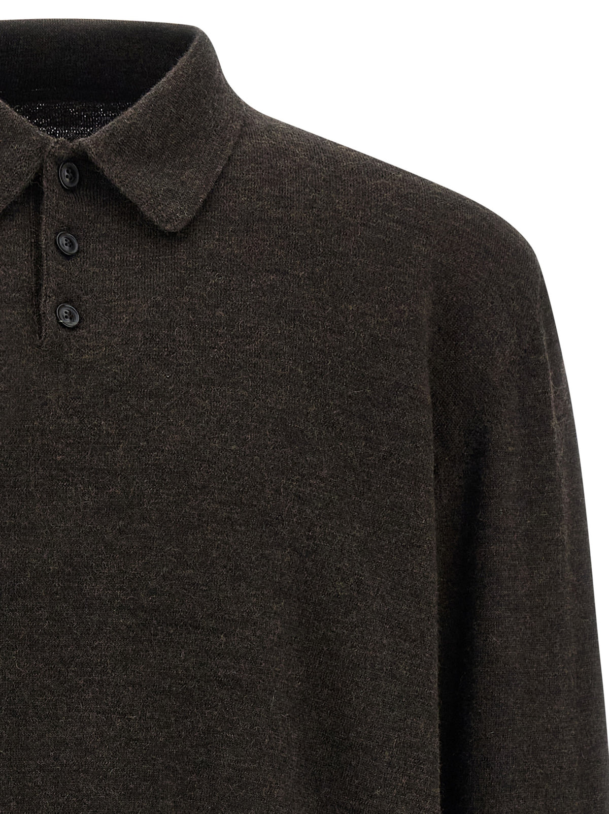 Polo en laine marron Maison Margiela