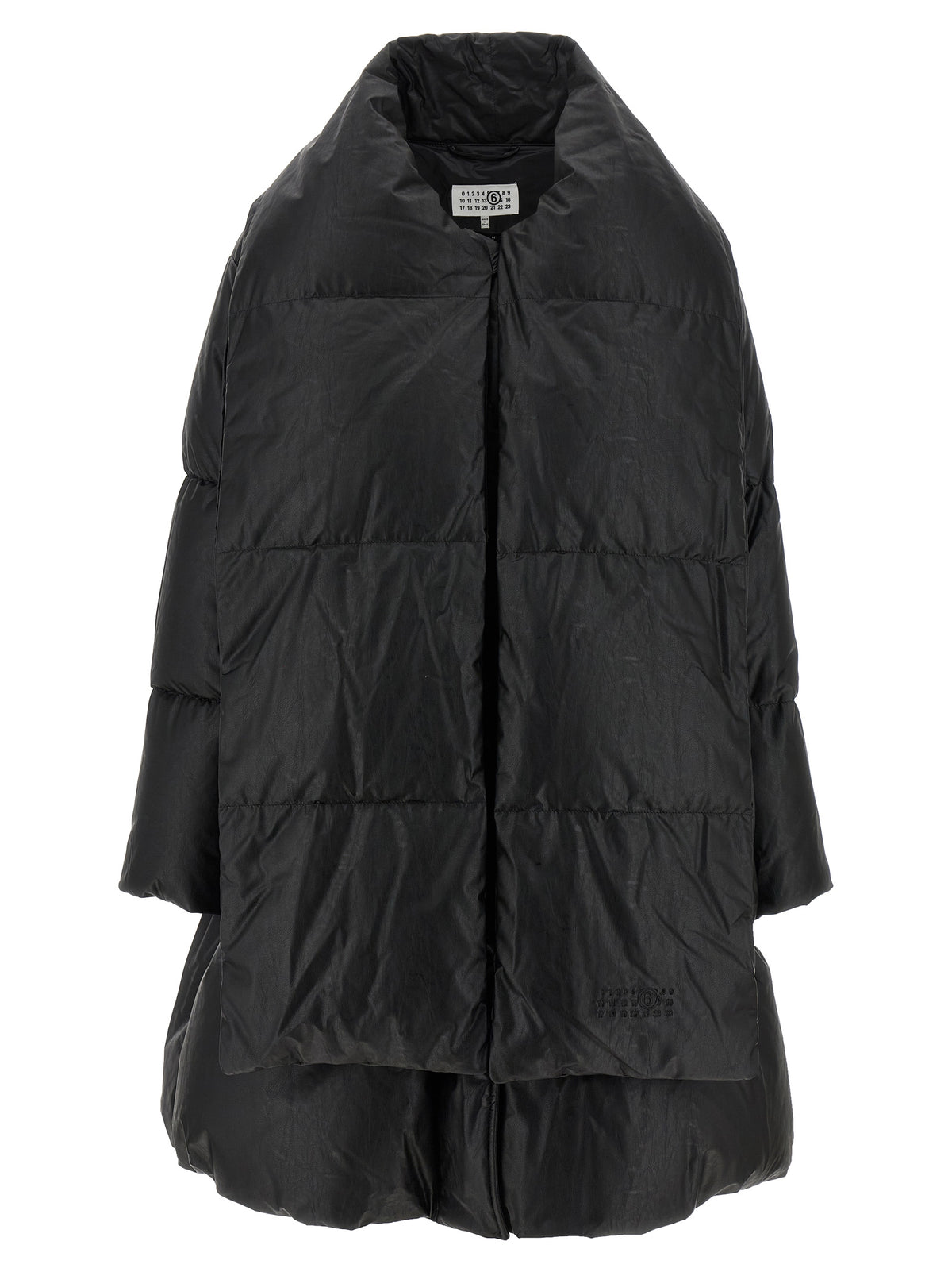 MM6 Maison Margiela Black Viscose Coat