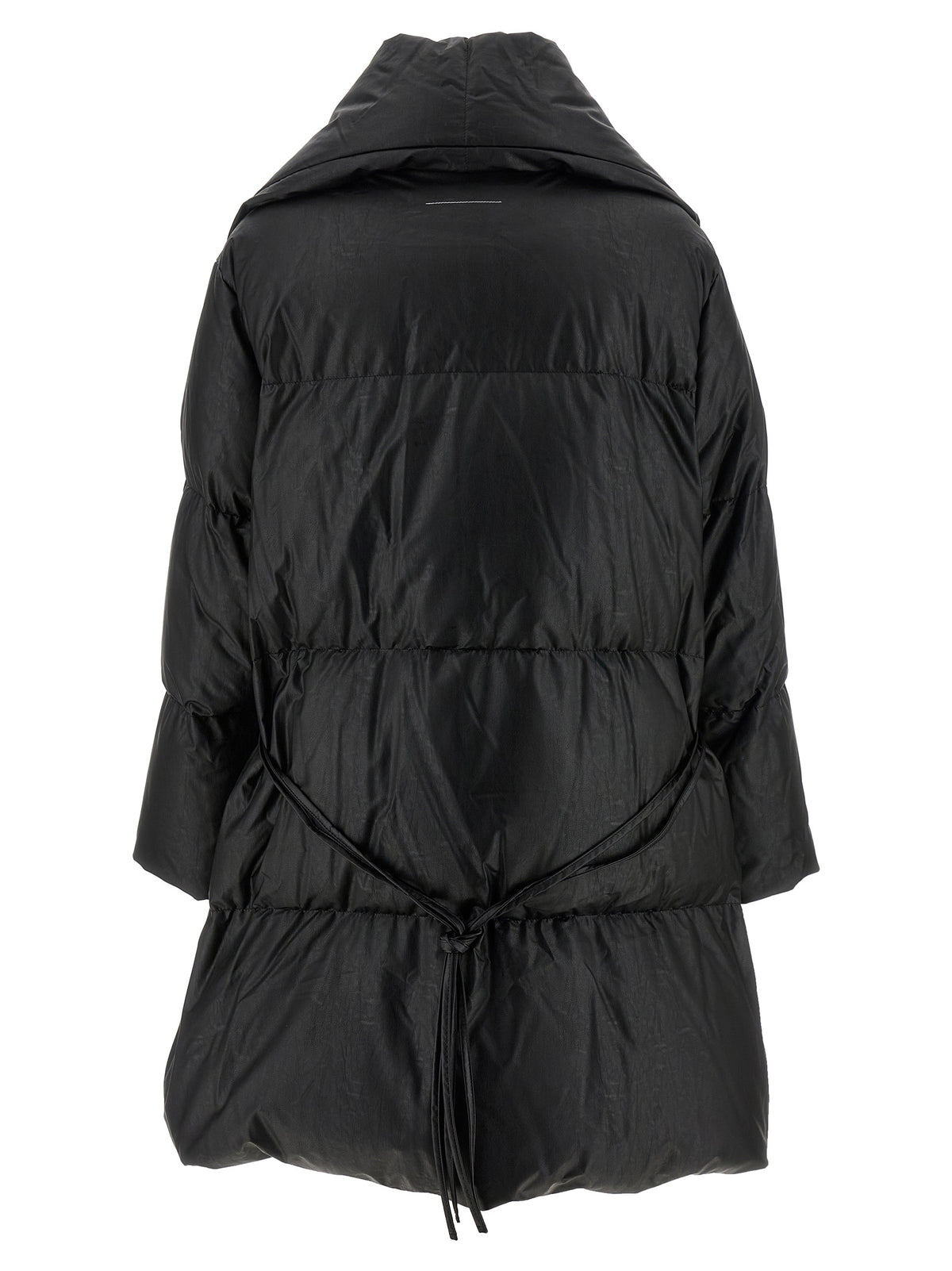 MM6 Maison Margiela Black Viscose Coat