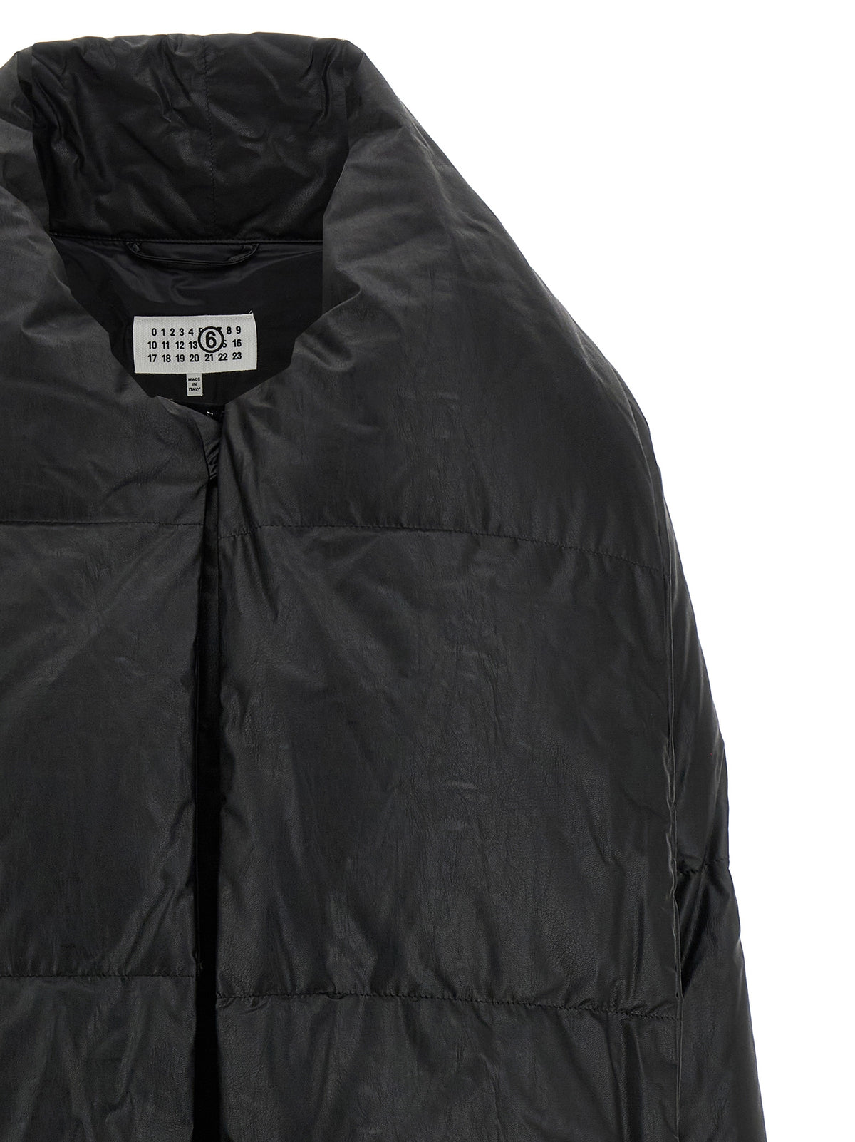 MM6 Maison Margiela Black Viscose Coat