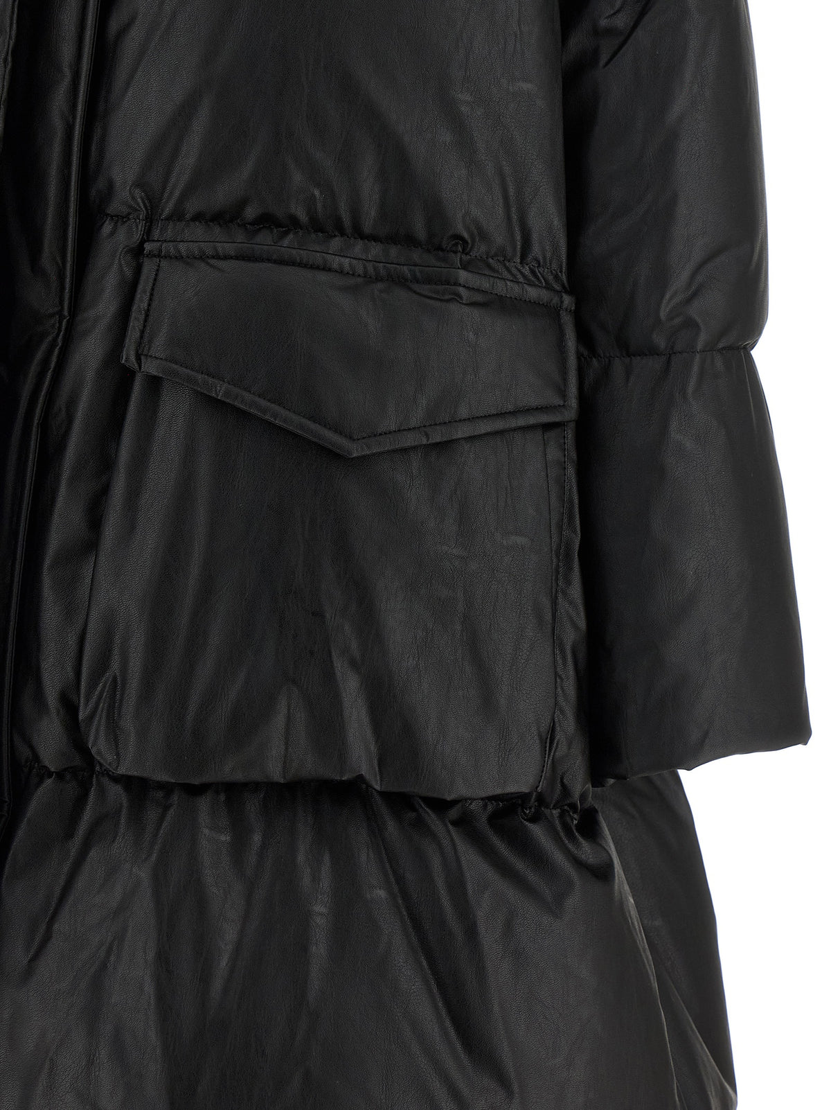 MM6 Maison Margiela Black Viscose Coat