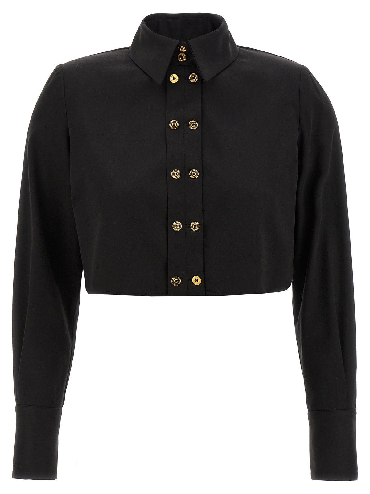 Chemisier noir en lycra Elisabetta Franchi