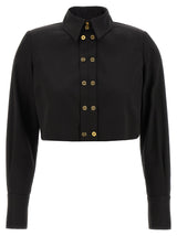 Chemisier noir en lycra Elisabetta Franchi