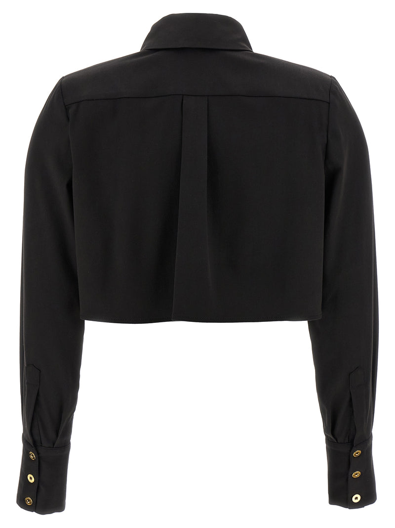 Chemisier noir en lycra Elisabetta Franchi