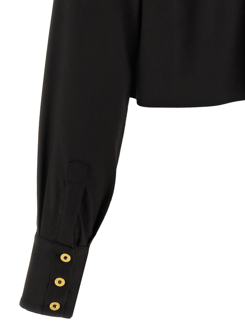 Chemisier noir en lycra Elisabetta Franchi
