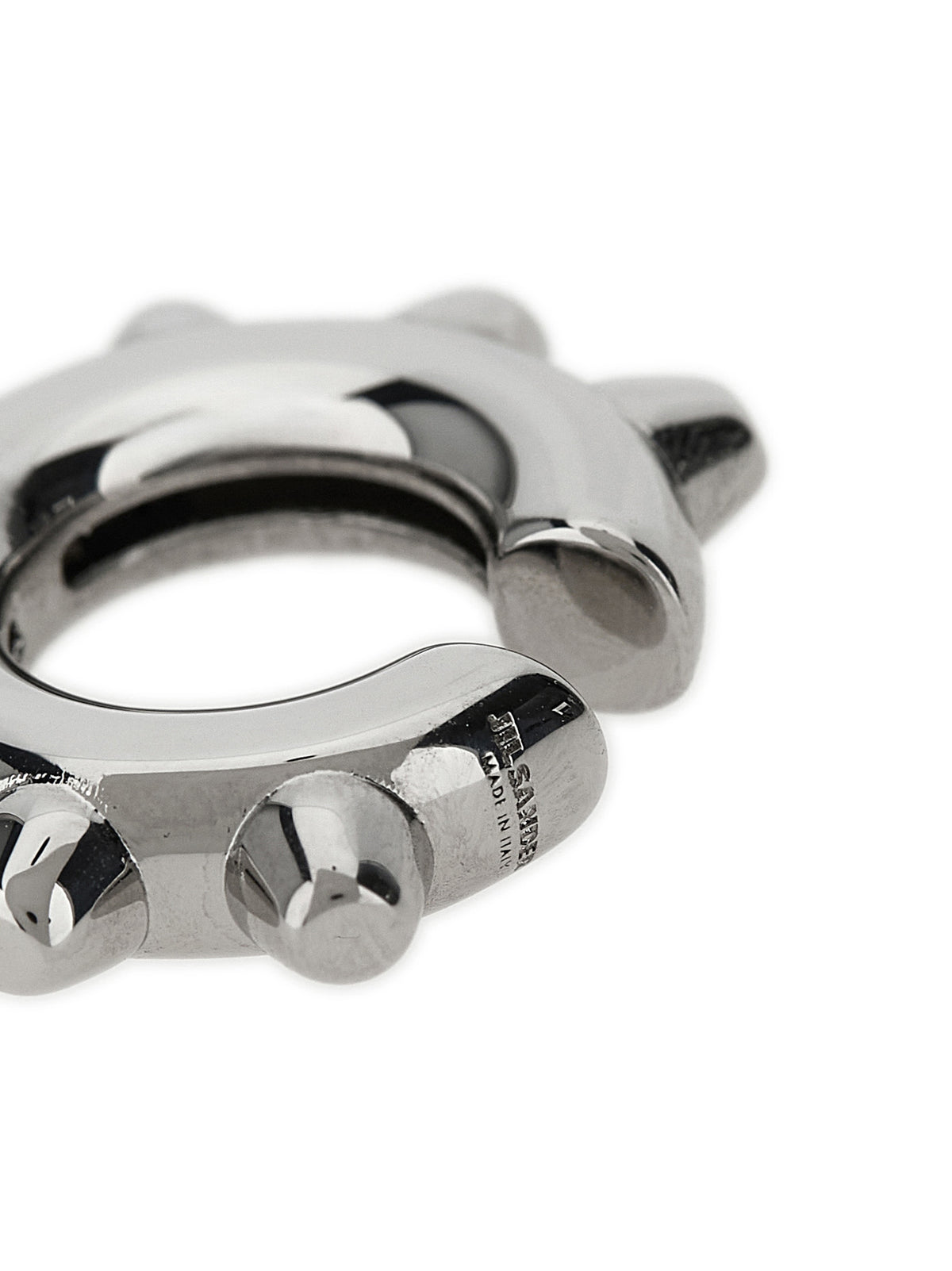 Jil Sander Silver Brass Earrings