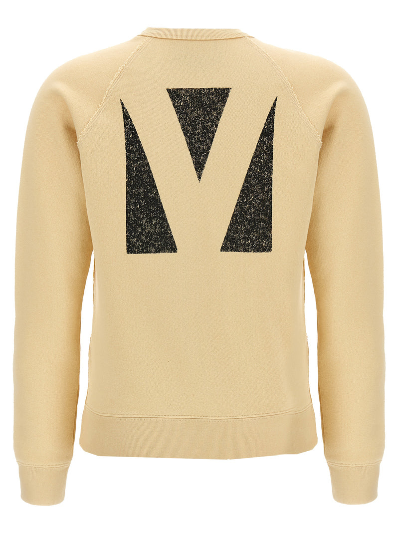 Valentino Garavani Beige Cotton Panther Lady Sweatshirt