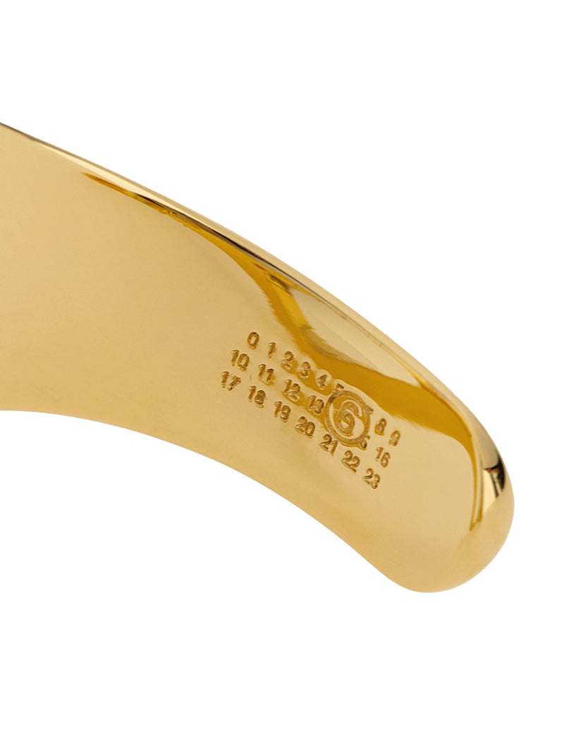 Bracelet en laiton doré MM6 Maison Margiela