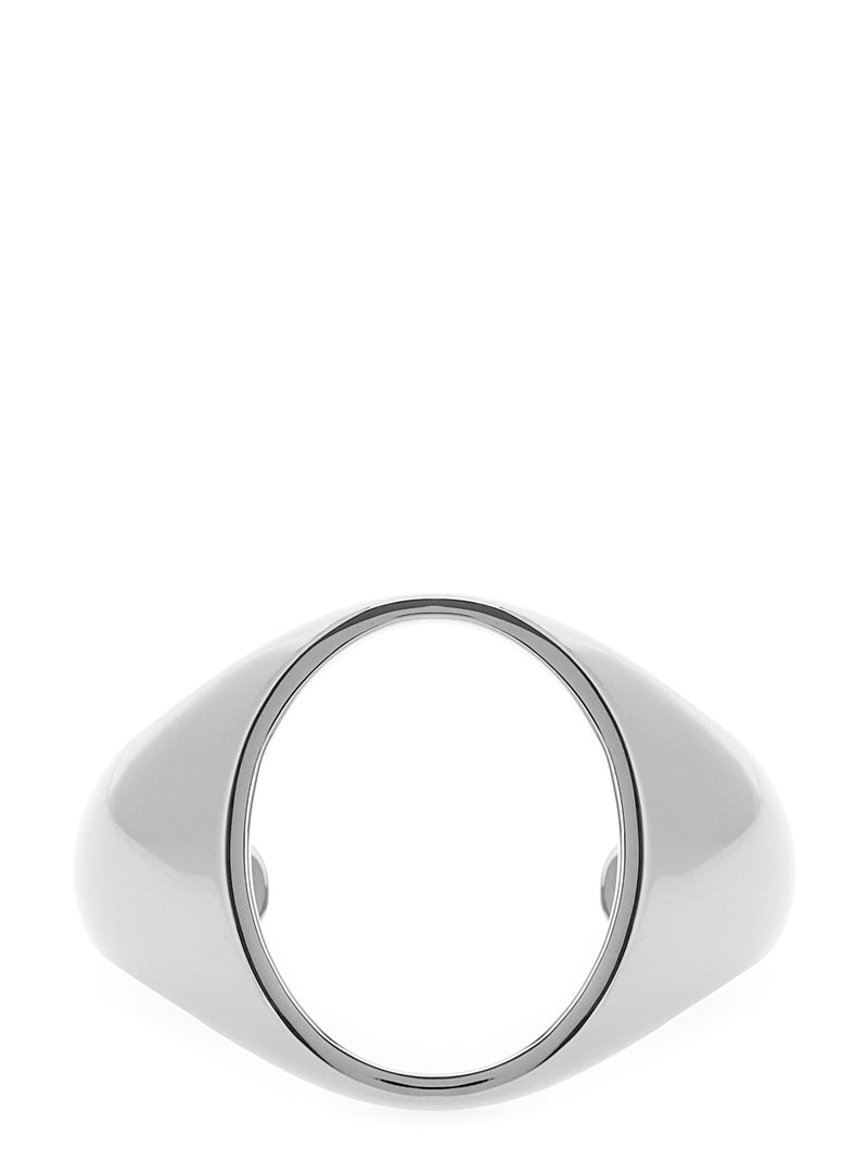 MM6 Maison Margiela Silver Brass Bracelet - Avant-Garde Elegance