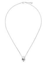 Alexander McQueen Silver Brass Skull Necklace