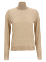Cardigan Golden Goose en Laine Vierge Beige