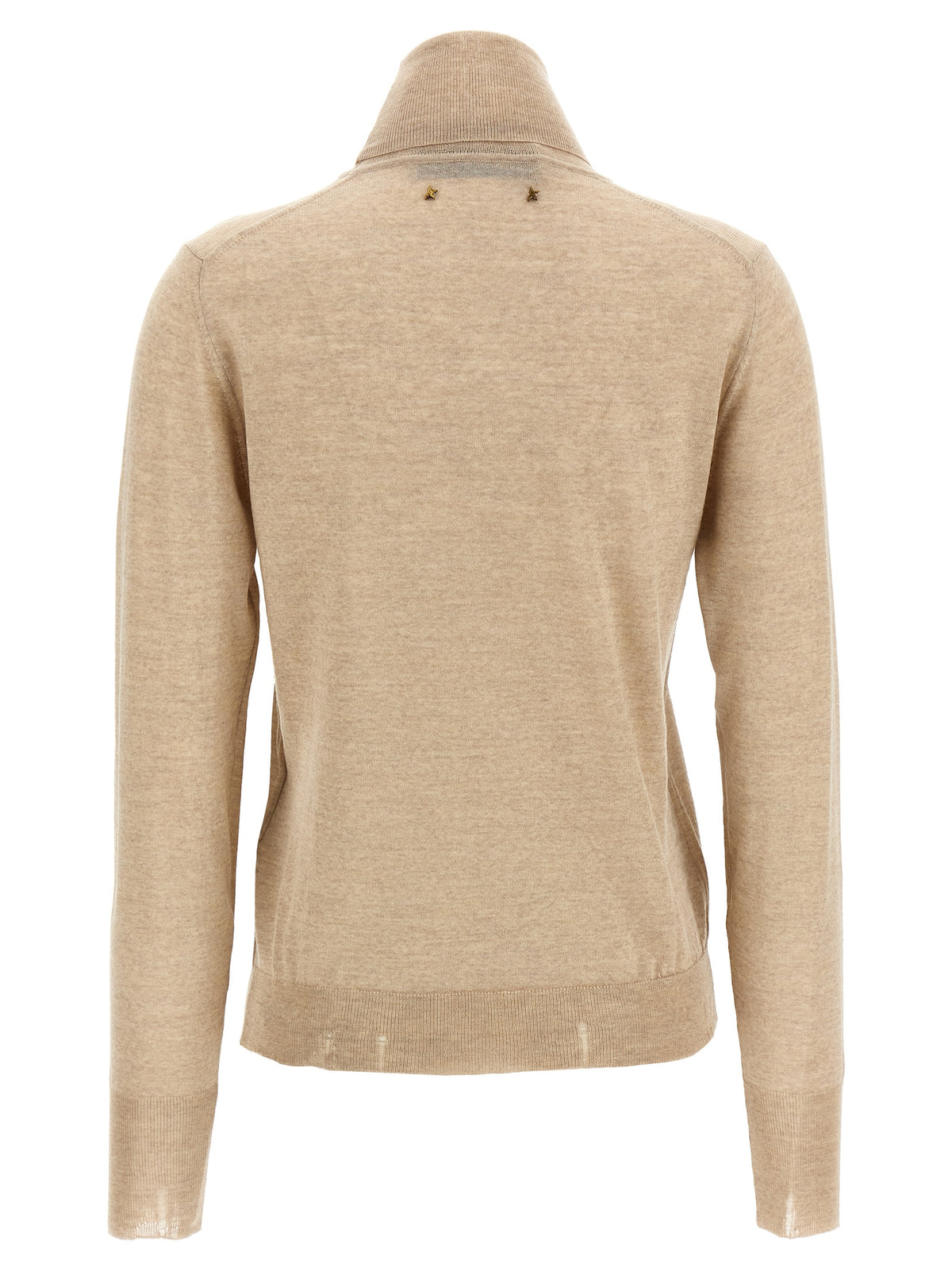 Cardigan Golden Goose en Laine Vierge Beige
