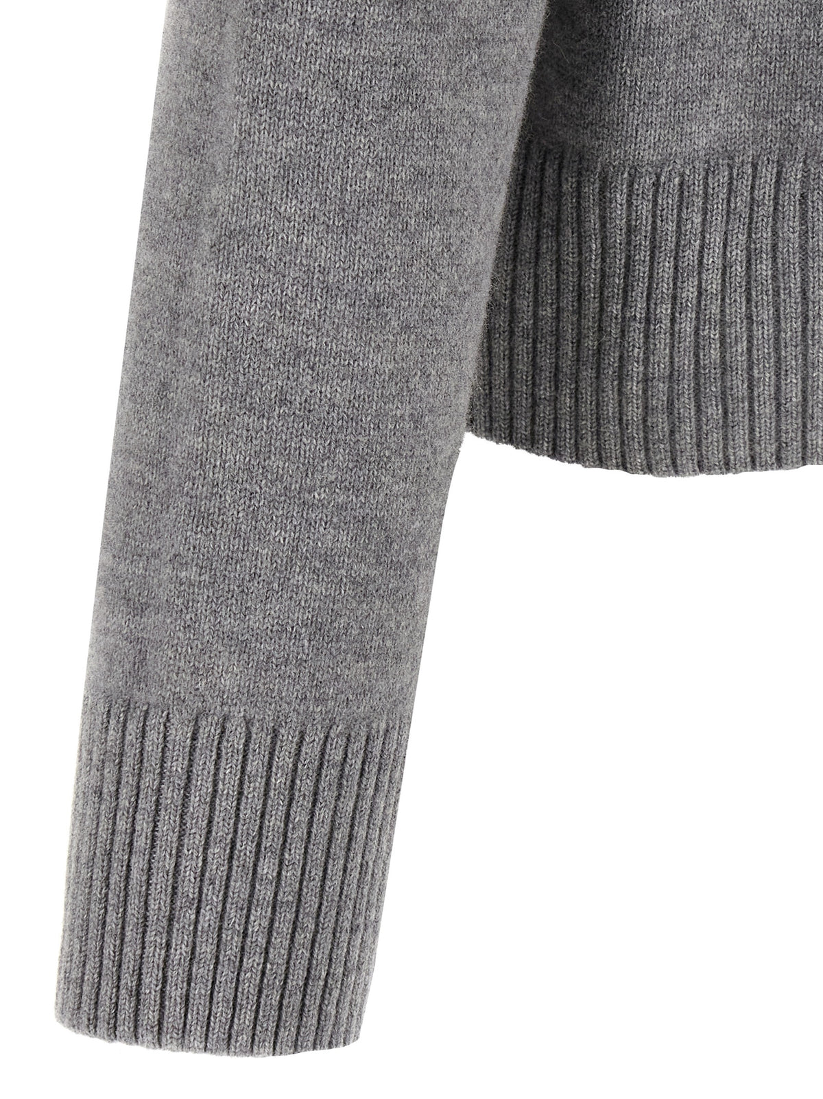 Ami Paris Gray Wool Cardigan