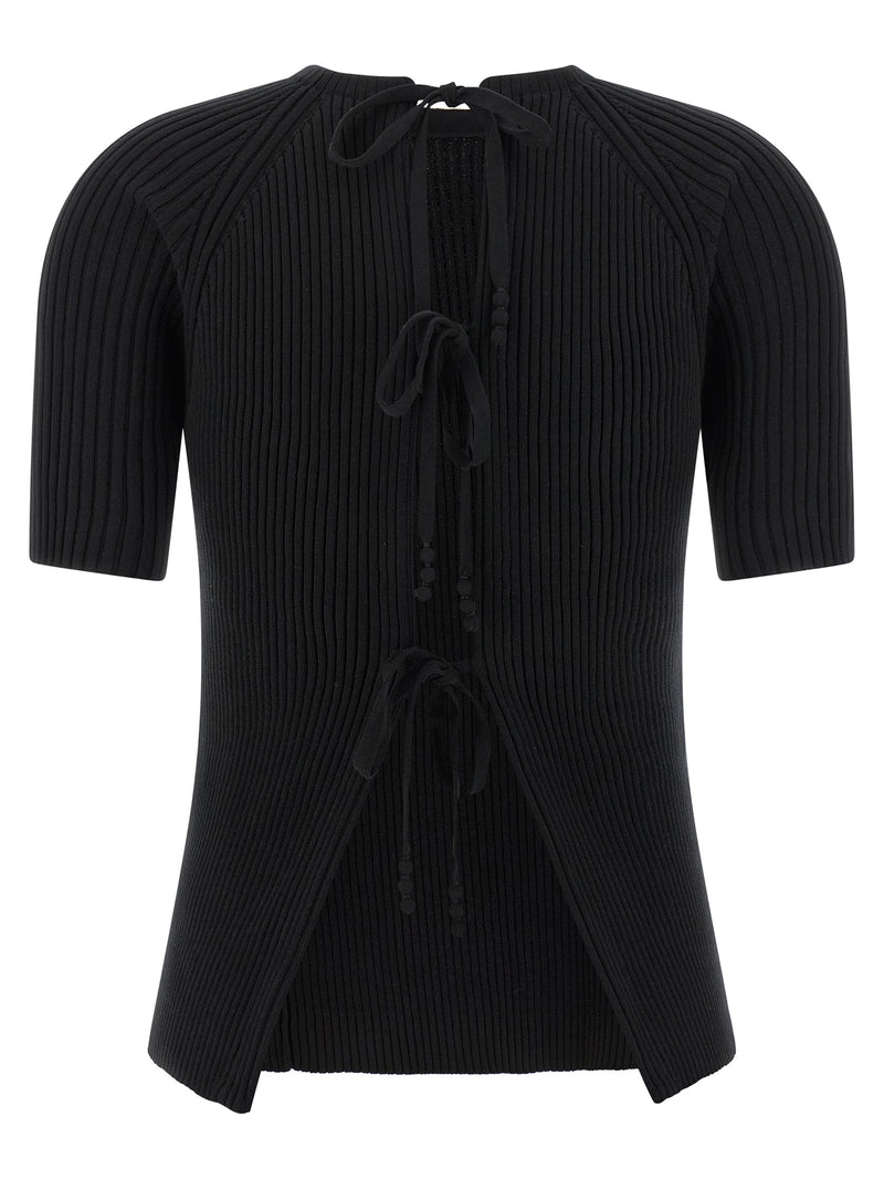 Tory Burch Black Cotton Cardigan