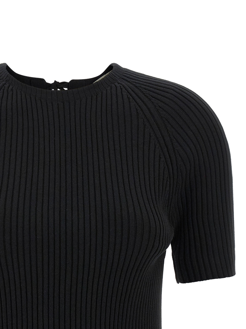 Tory Burch Black Cotton Cardigan