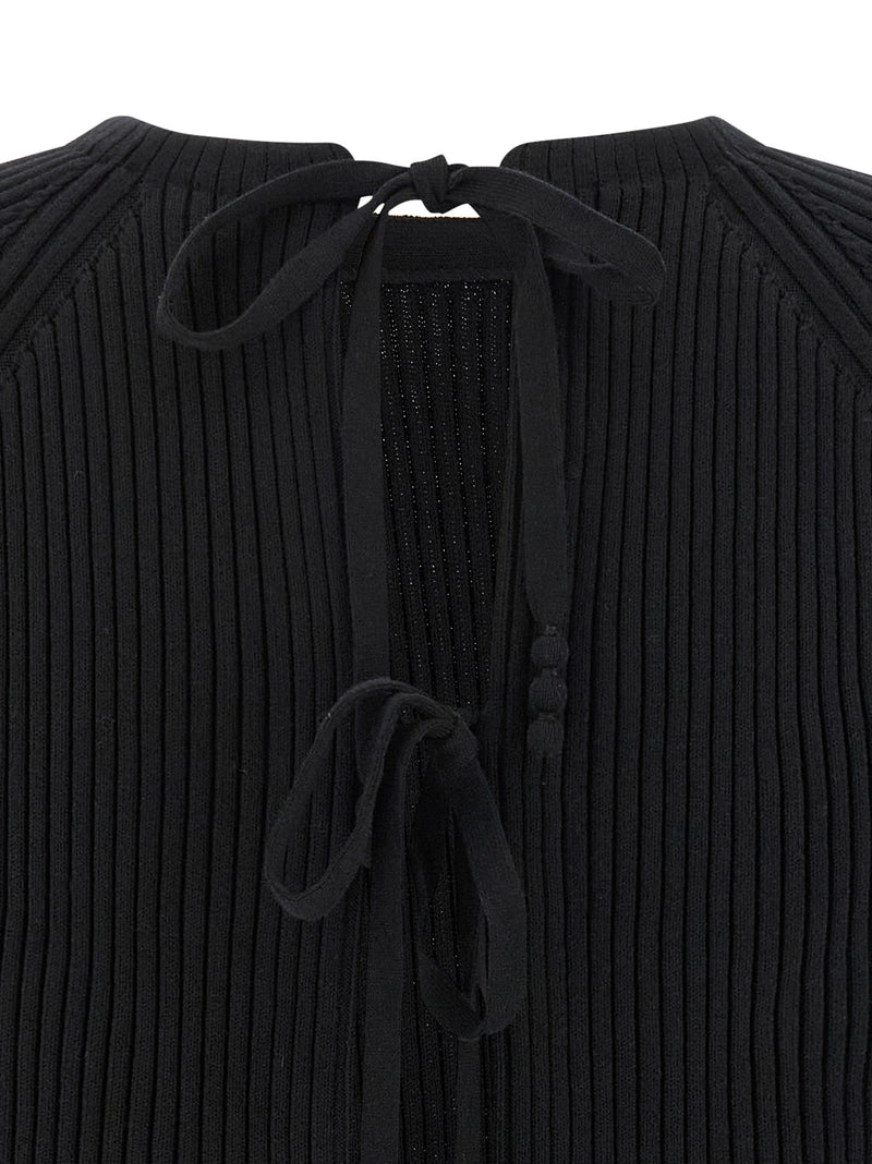 Tory Burch Black Cotton Cardigan