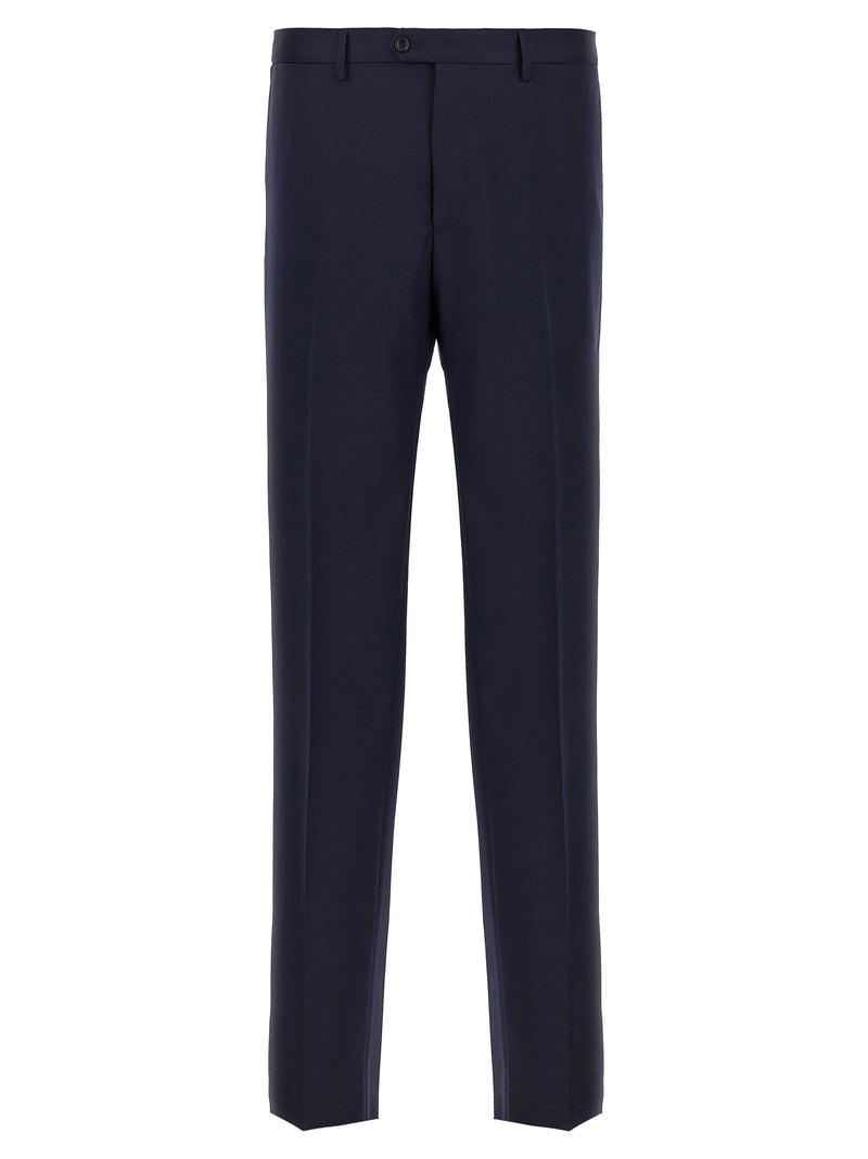 Costume deux pièces en laine vierge bleu Tagliatore