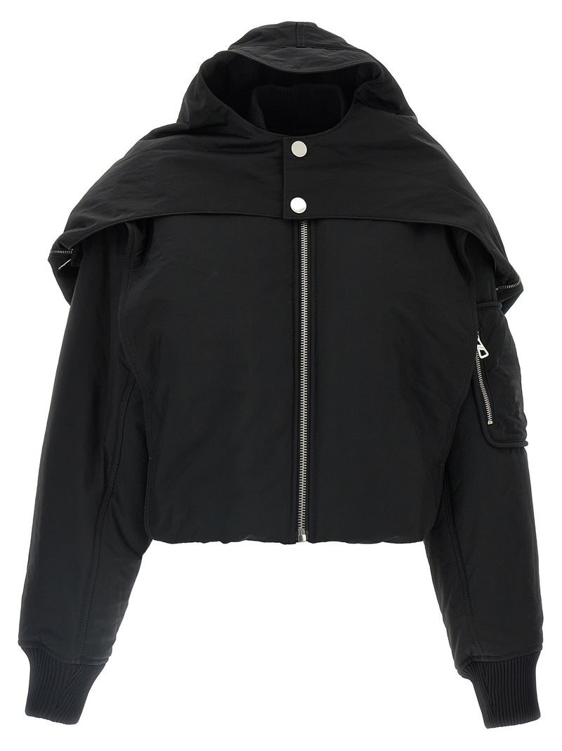 Jean Paul Gaultier Black Polyethylene Bomber