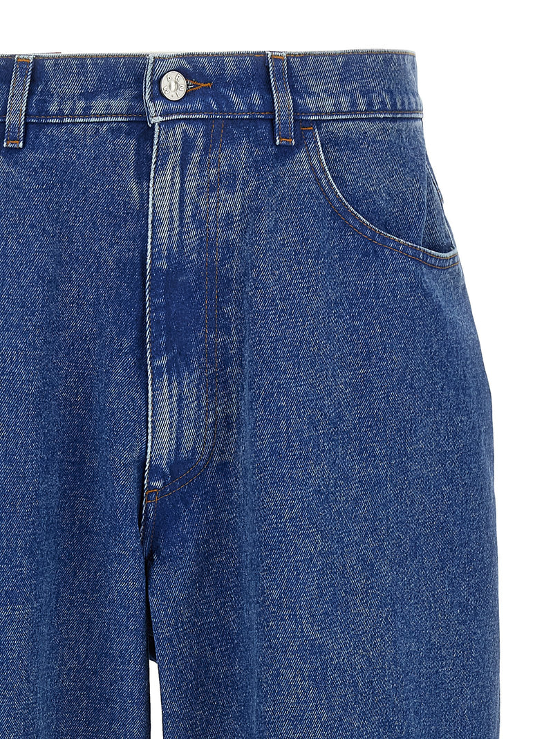 Marni Blue Cotton Denim Jeans - Chic Wide Leg Style