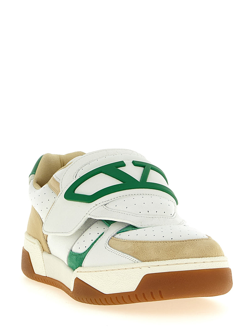 Baskets Athlétiques en Cuir Multicolore Valentino Garavani