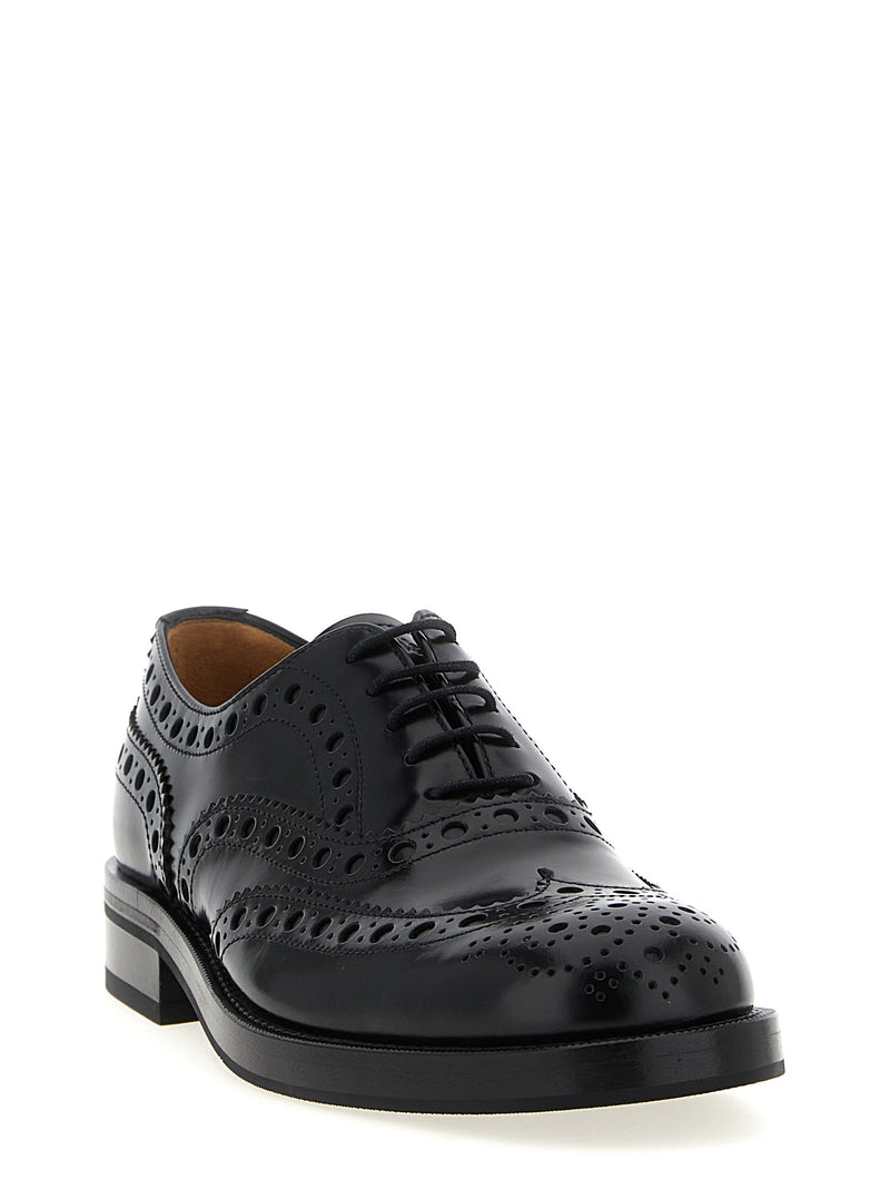 Church's Pilar Black Calfskin Oxfords for Women