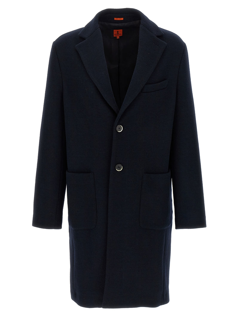 BARENA Black Virgin Wool Coat