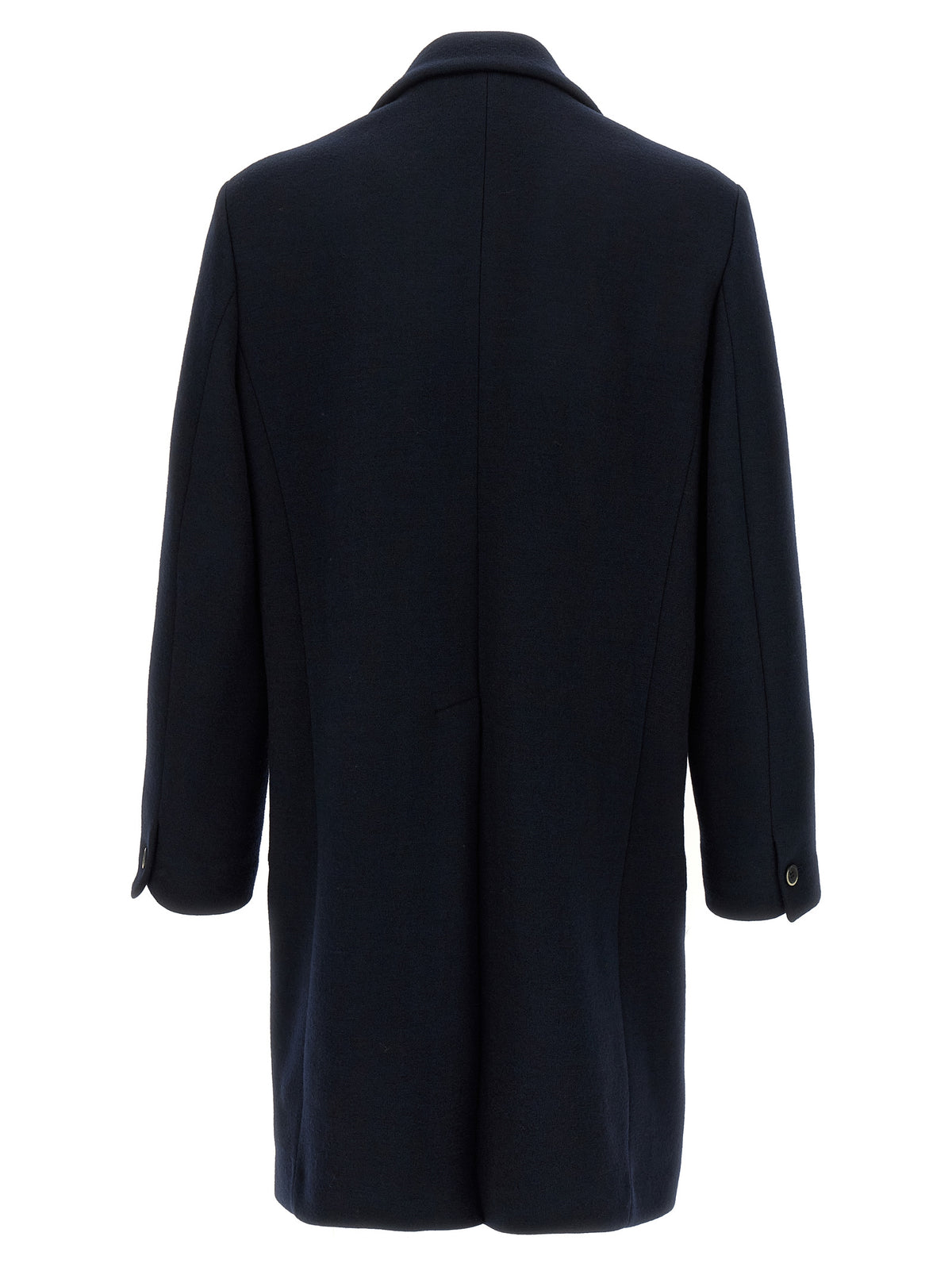 BARENA Black Virgin Wool Coat