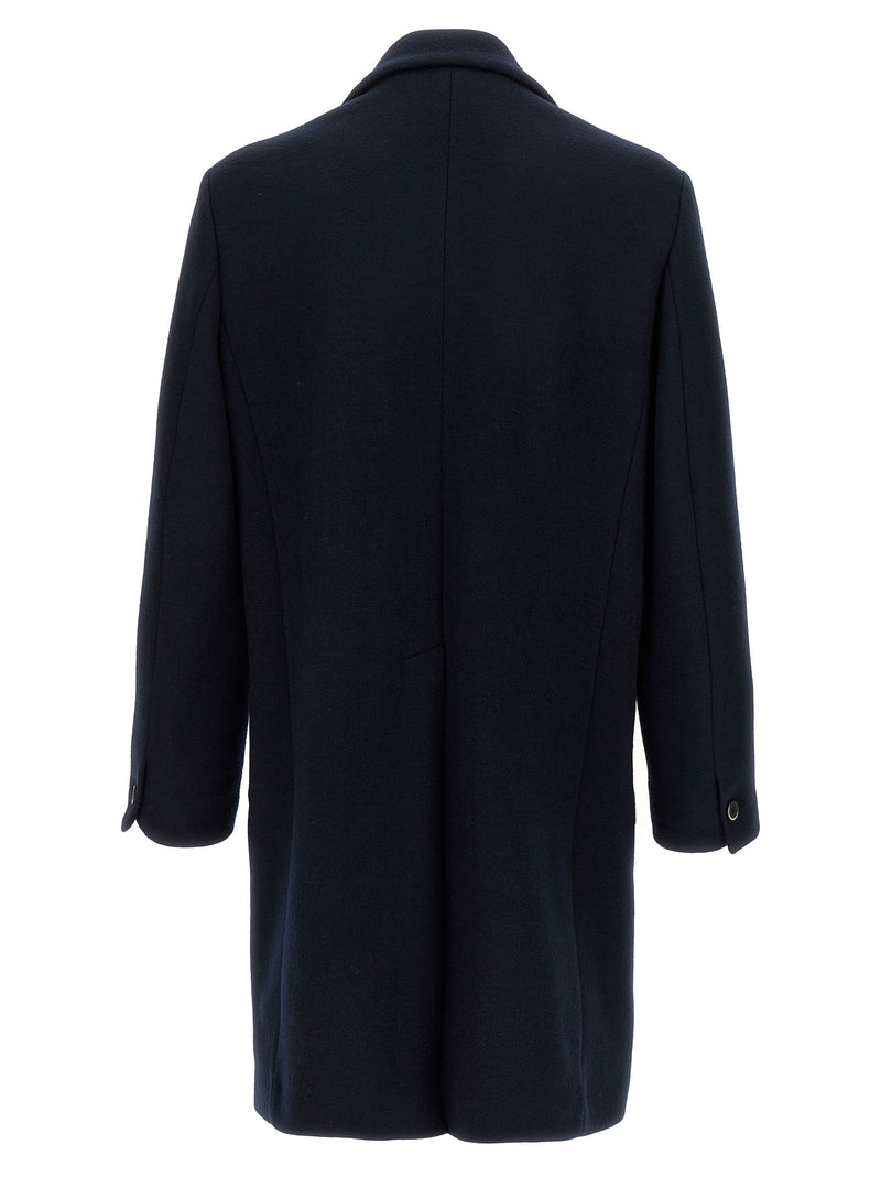 BARENA Black Virgin Wool Coat