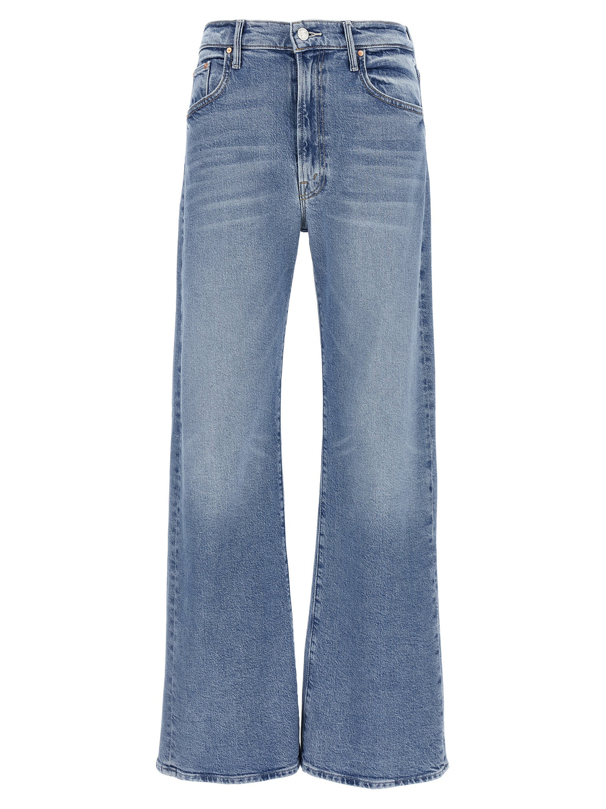 Mother Denim Blue Cotton High-Waisted Jean