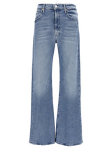 Mother Denim Blue Cotton High-Waisted Jean