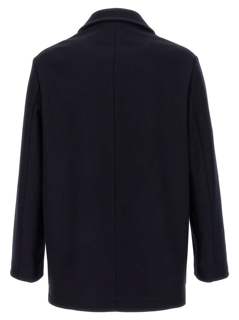 BARENA Dosio Blue Wool Coat for Men